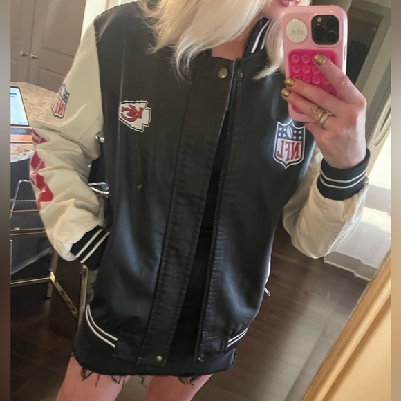 KC Chiefs Varsity Bomber Jacket - Picture 8 of 10